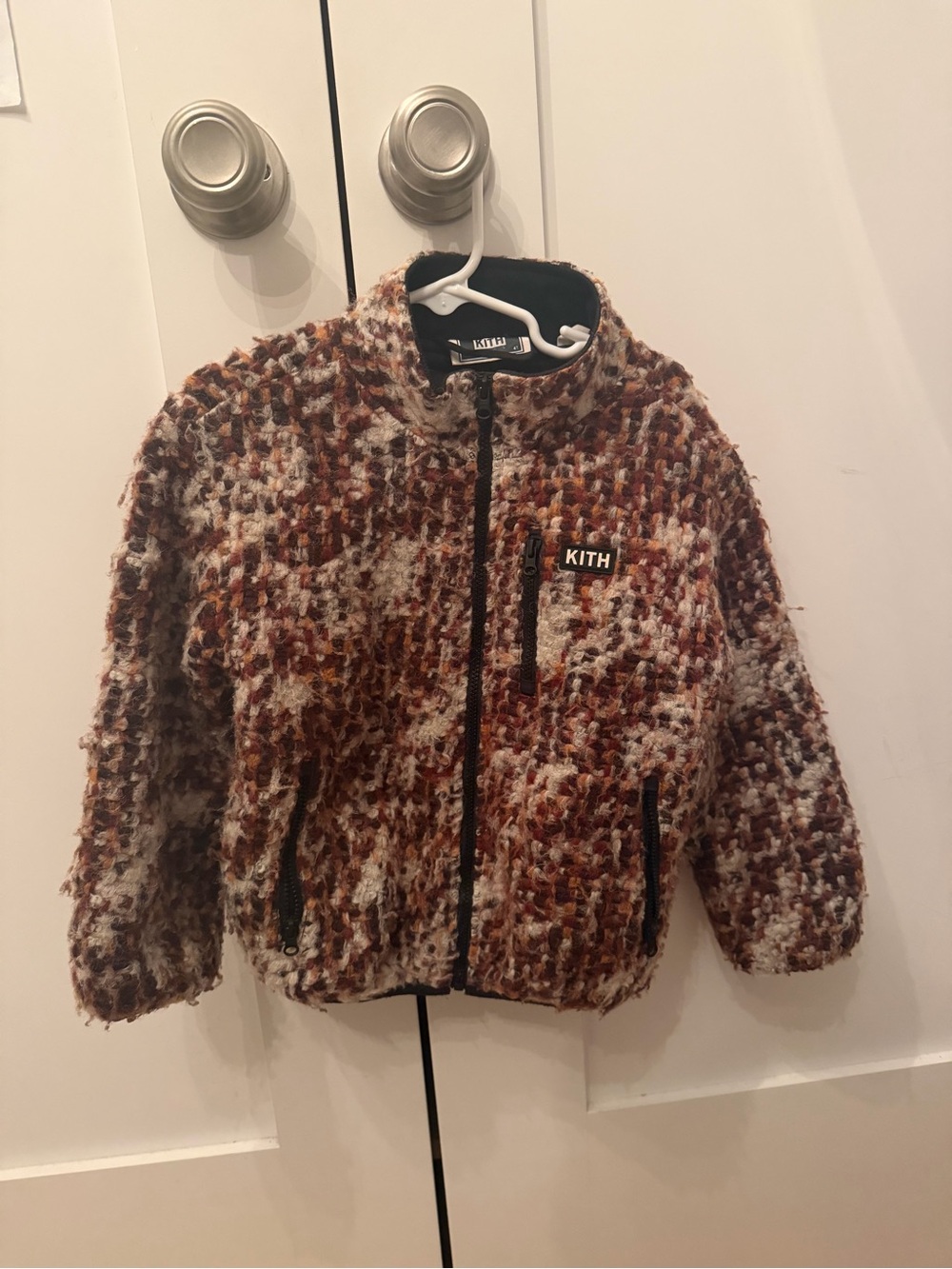 KITH Kids (unisex) Brown & Cream Sherpa Puffer Jacket